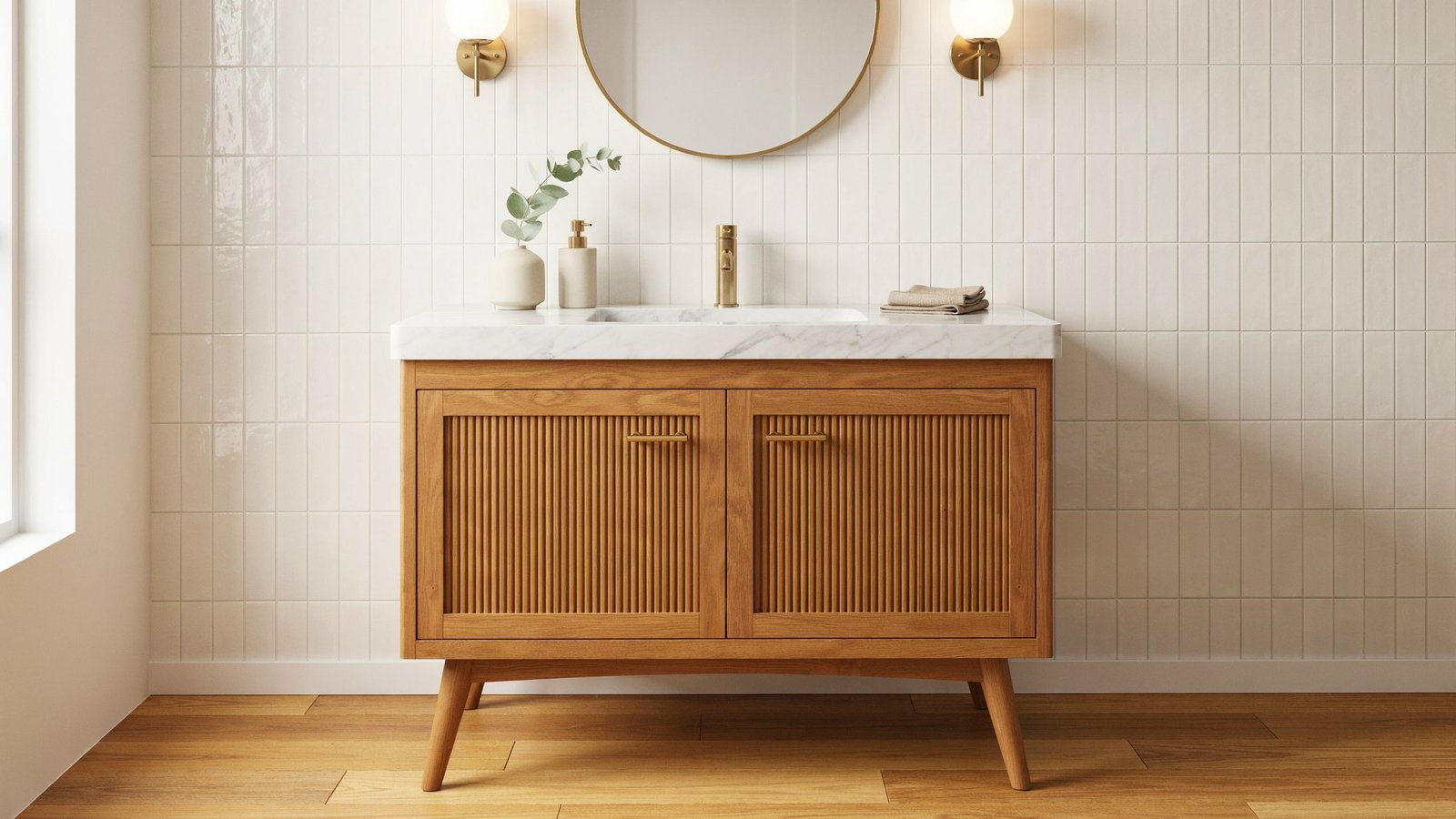 vanity small bathroom