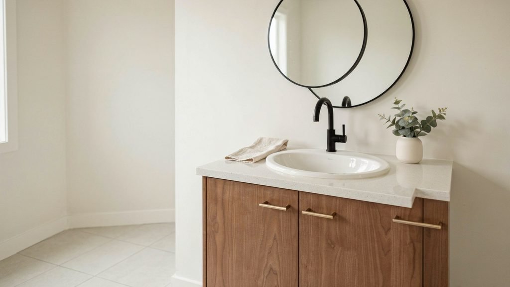 standard vanity depth
