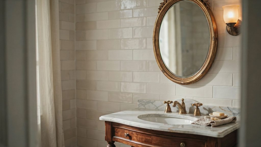 Victorian bathroom vanity