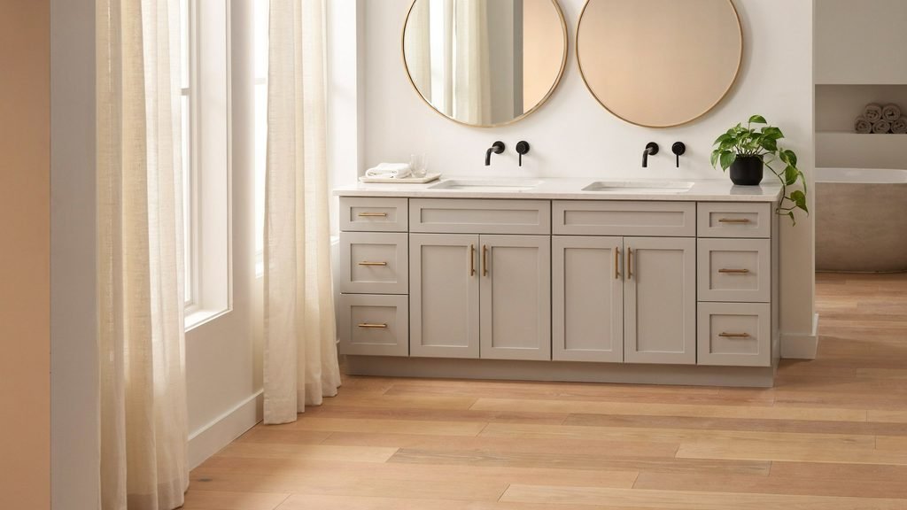 double vanity cabinet