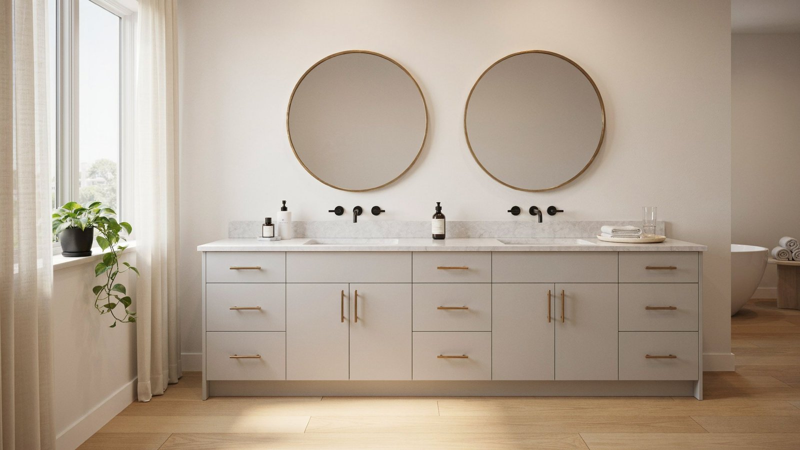 double sink vanity