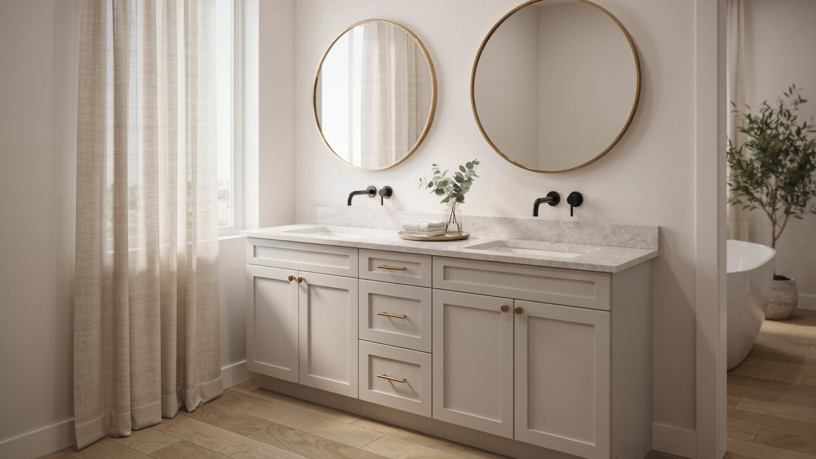 double vanity sizes