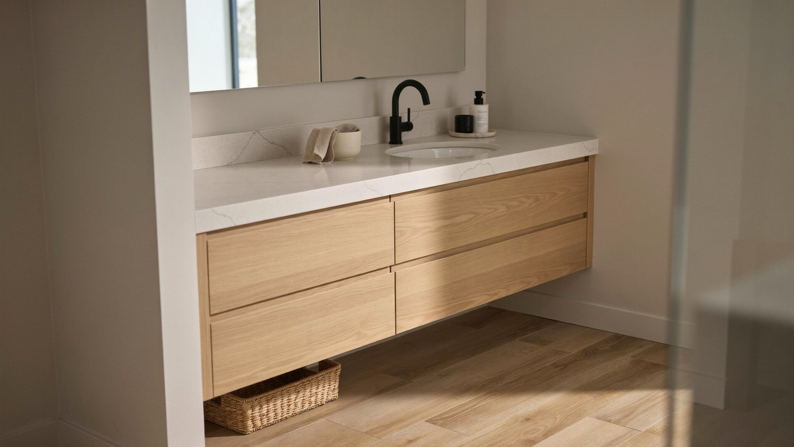 bathroom countertop depth