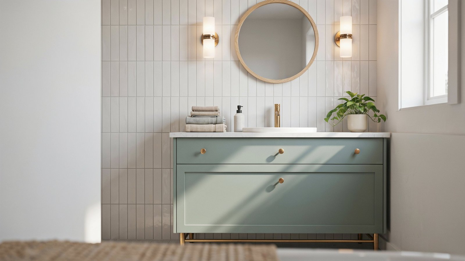 sage green vanity colors