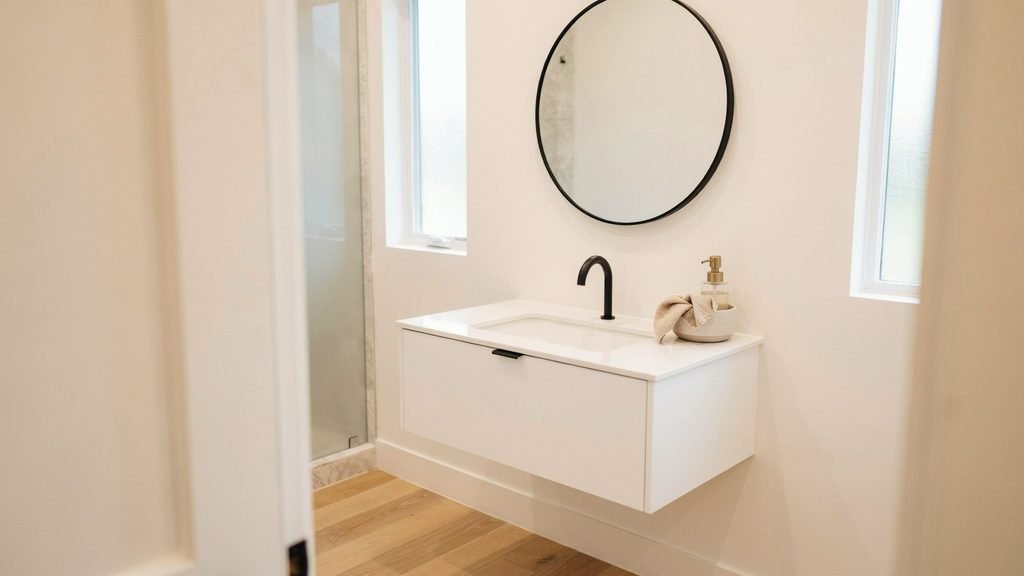 18 inch bathroom vanity with sink