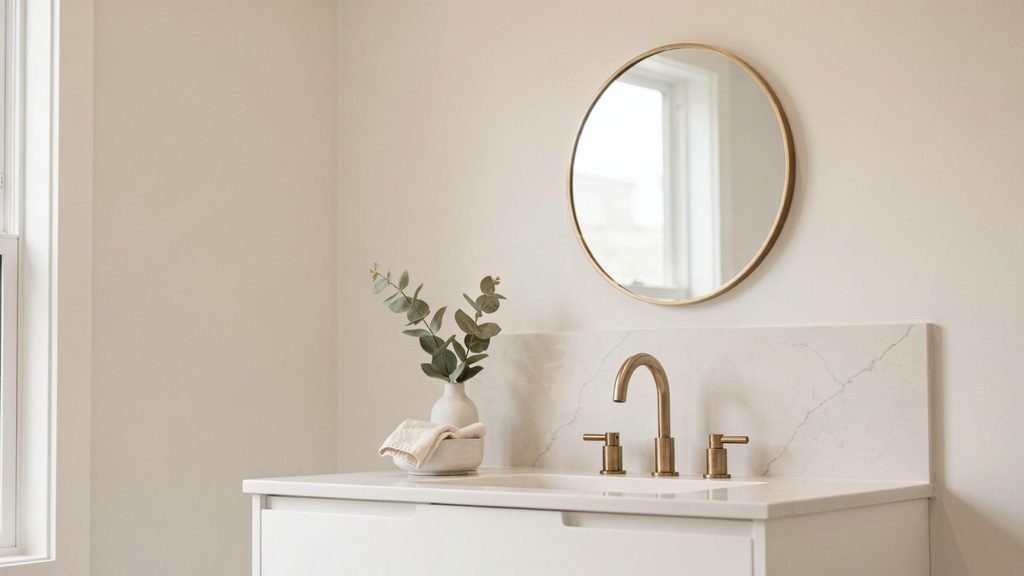 Vanity backsplash ideas
