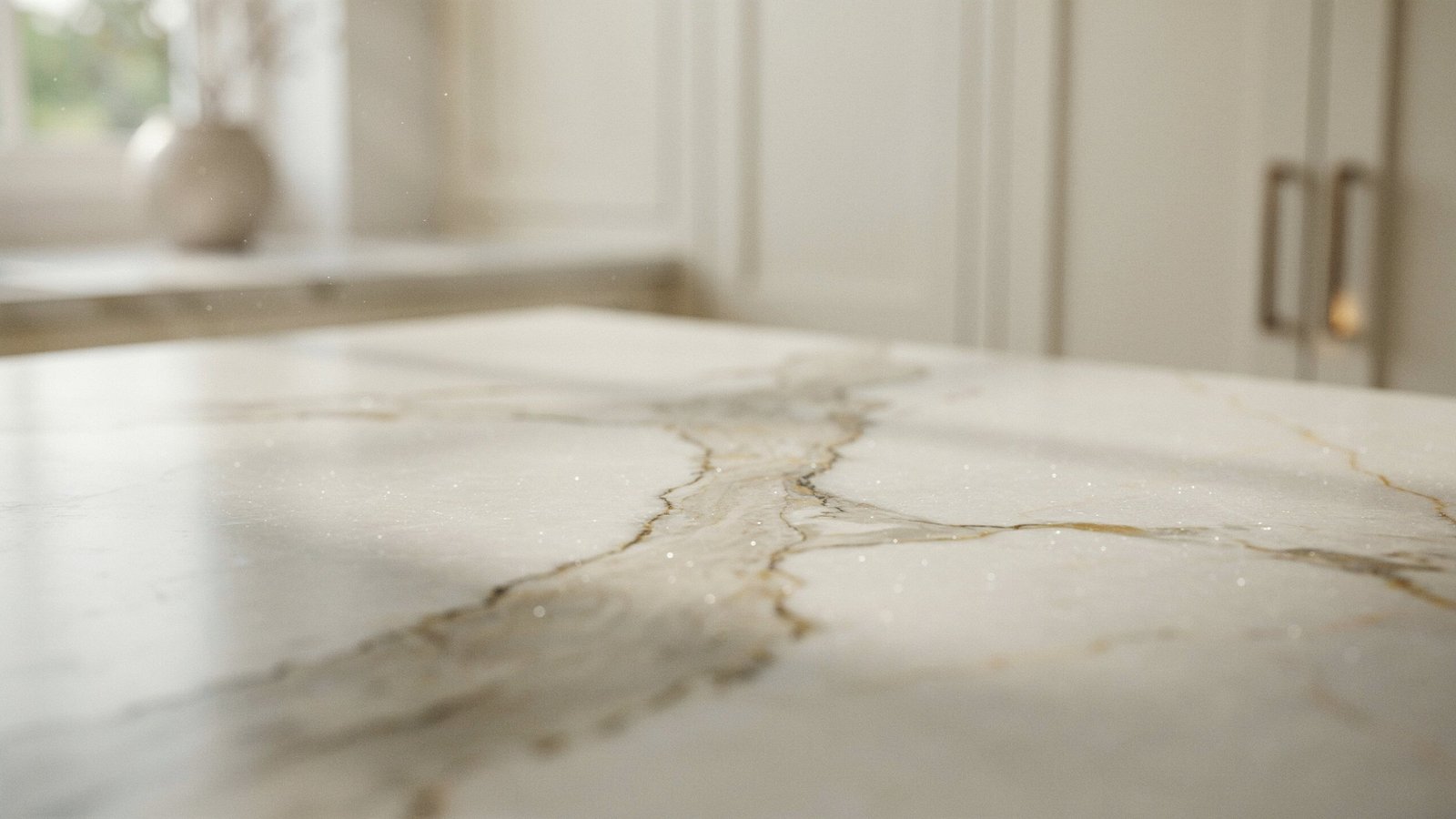Calacatta quartz countertop cost and maintenance