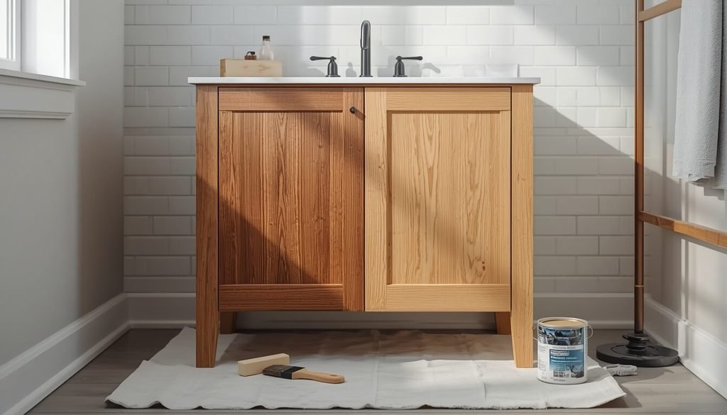 unfinished vanity cabinet