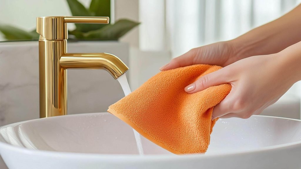 how to clean brass bathroom faucets
