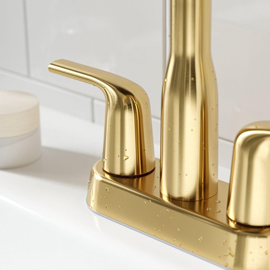 brass bathroom faucet cleaning
