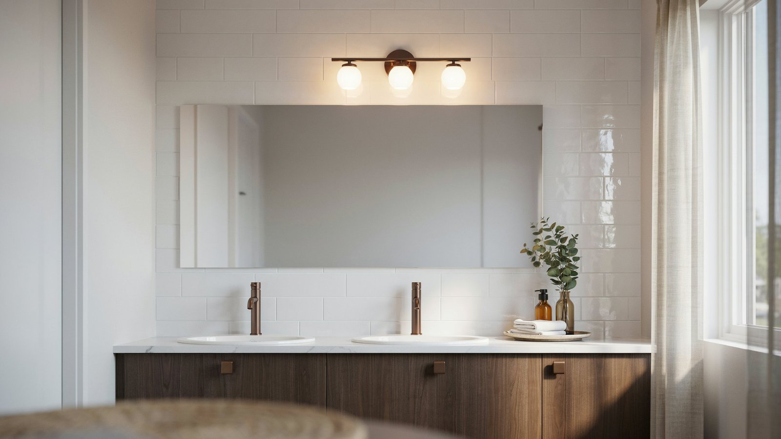 three light bathroom fixture