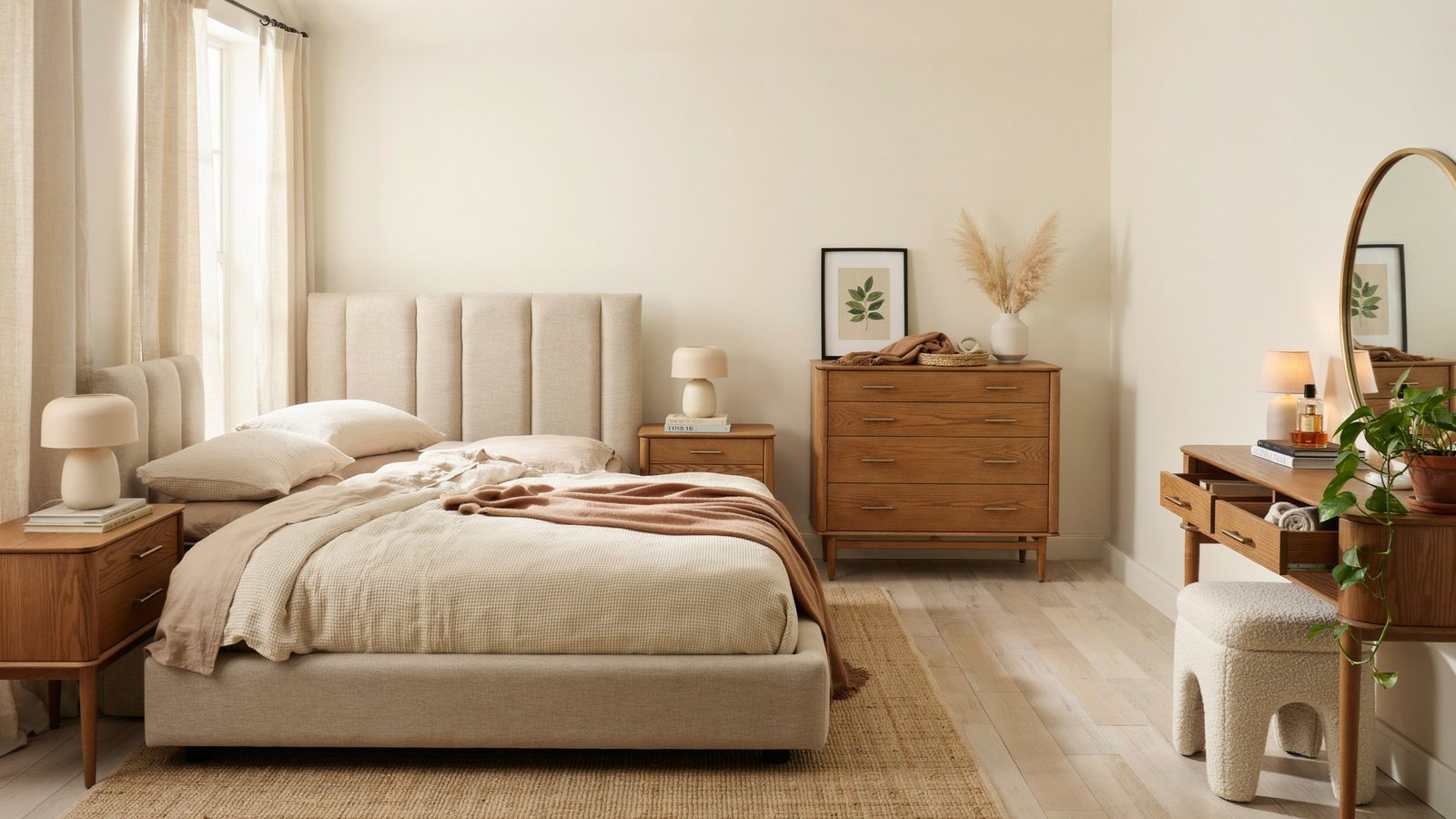 bedroom furniture with vanity table