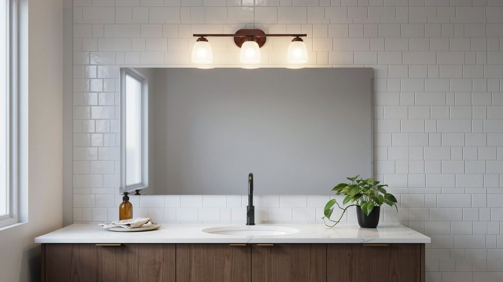 bronze vanity light