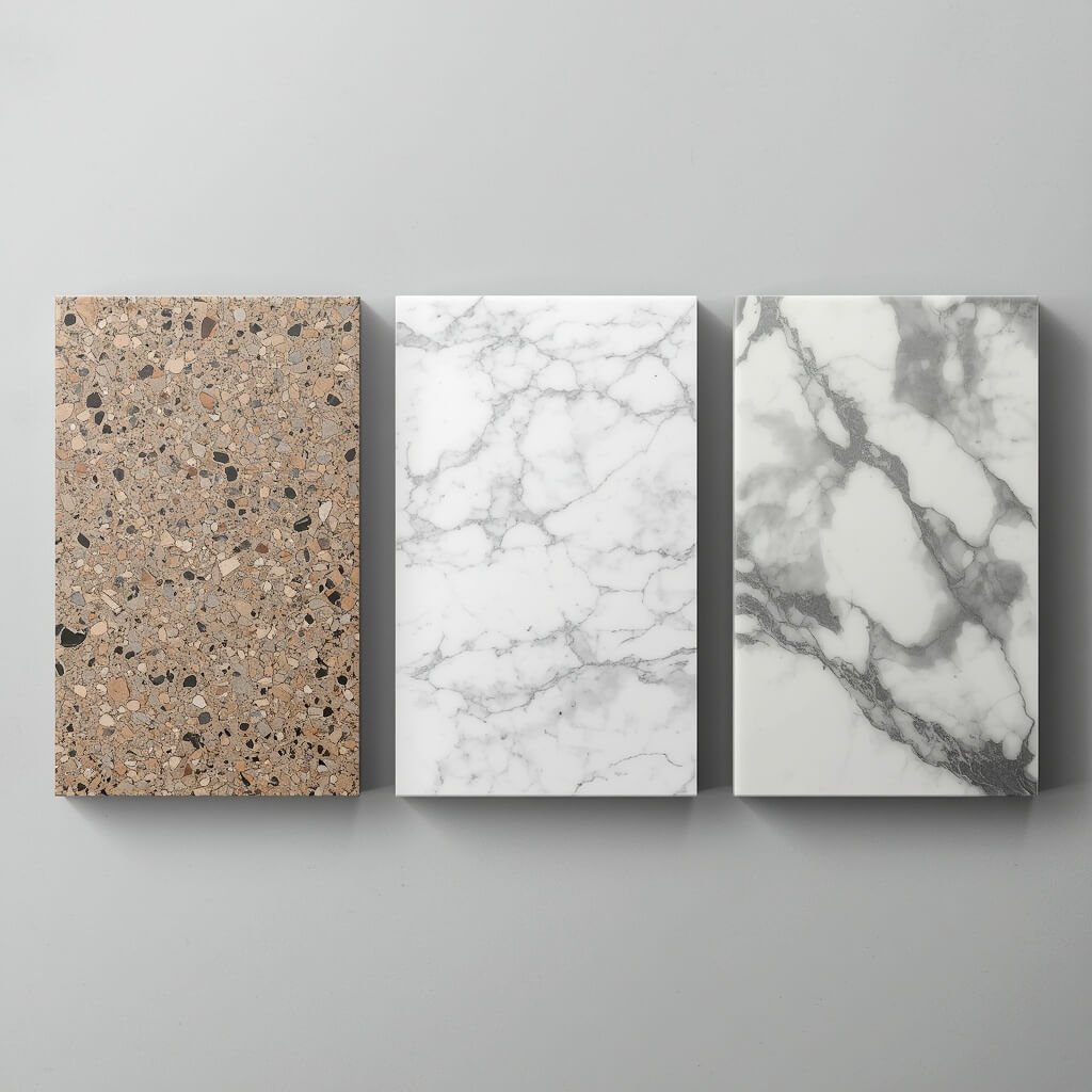 Granite vs. Quartz vs. Marble