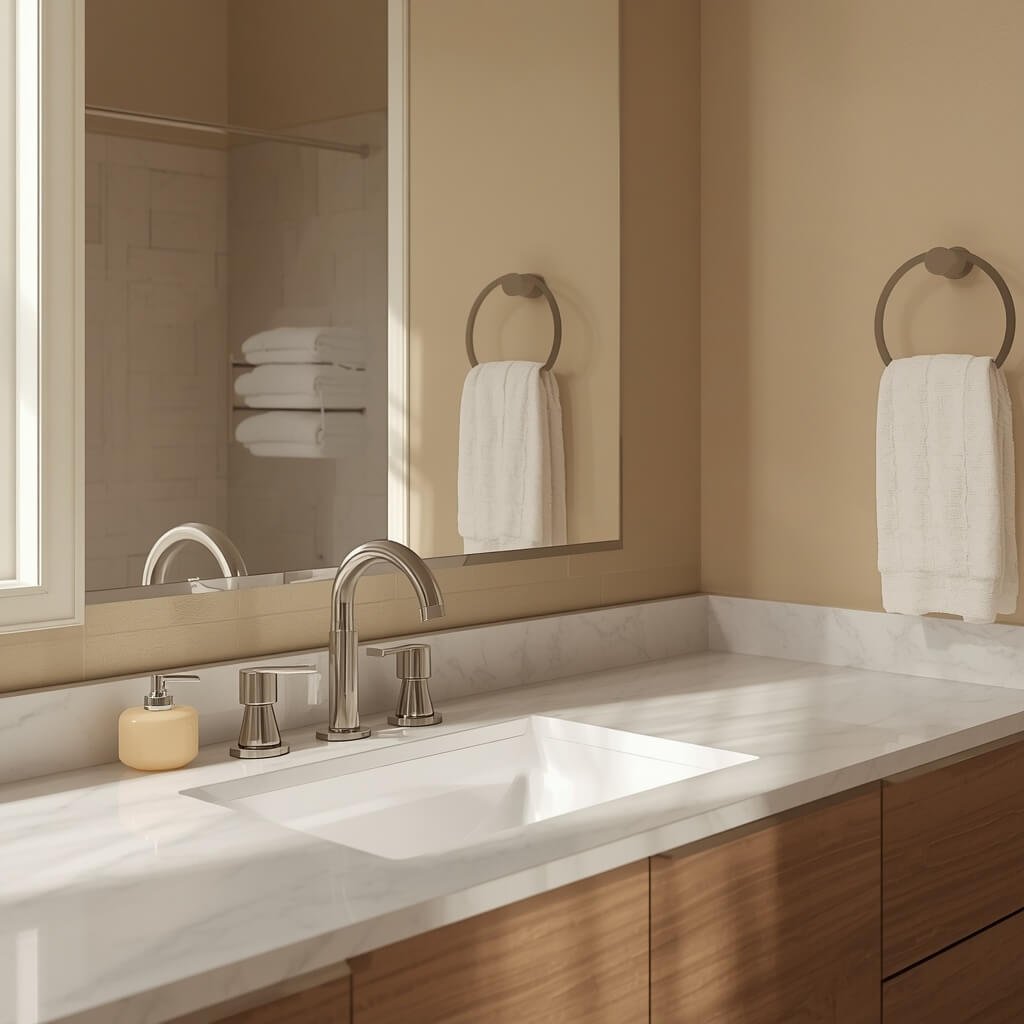 mirror width for a 36-inch vanity