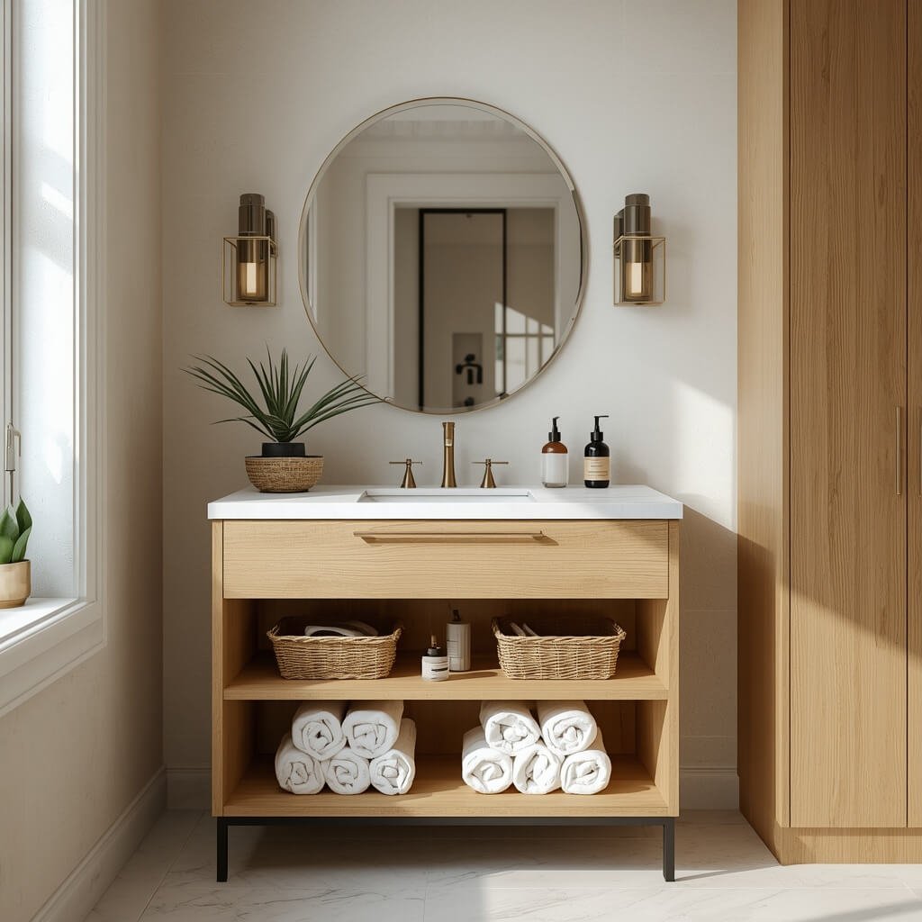Add Open Shelving for Accessible Storage