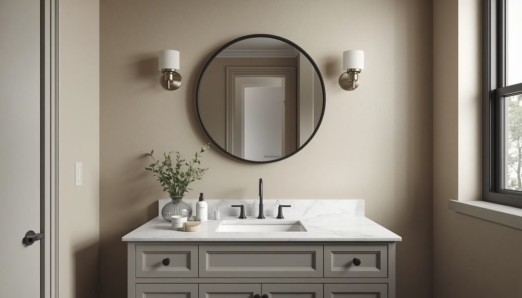 bathroom mirror width and height