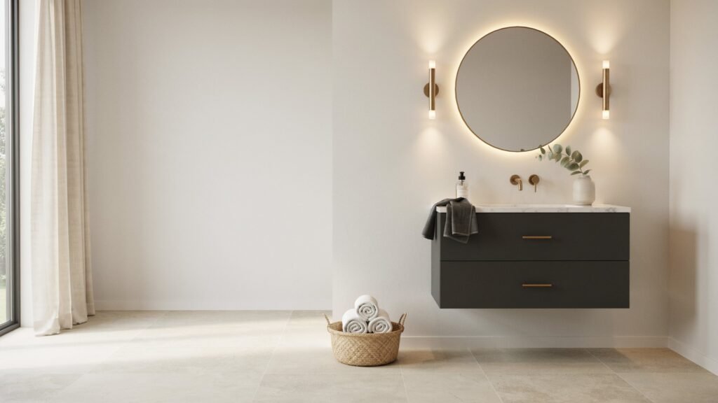 black vanity bathroom ideas