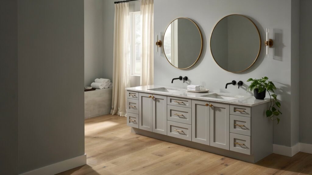 master bathroom double vanity