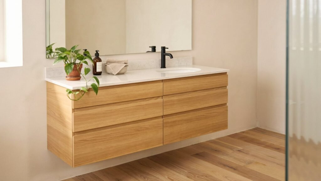standard bathroom vanity depth