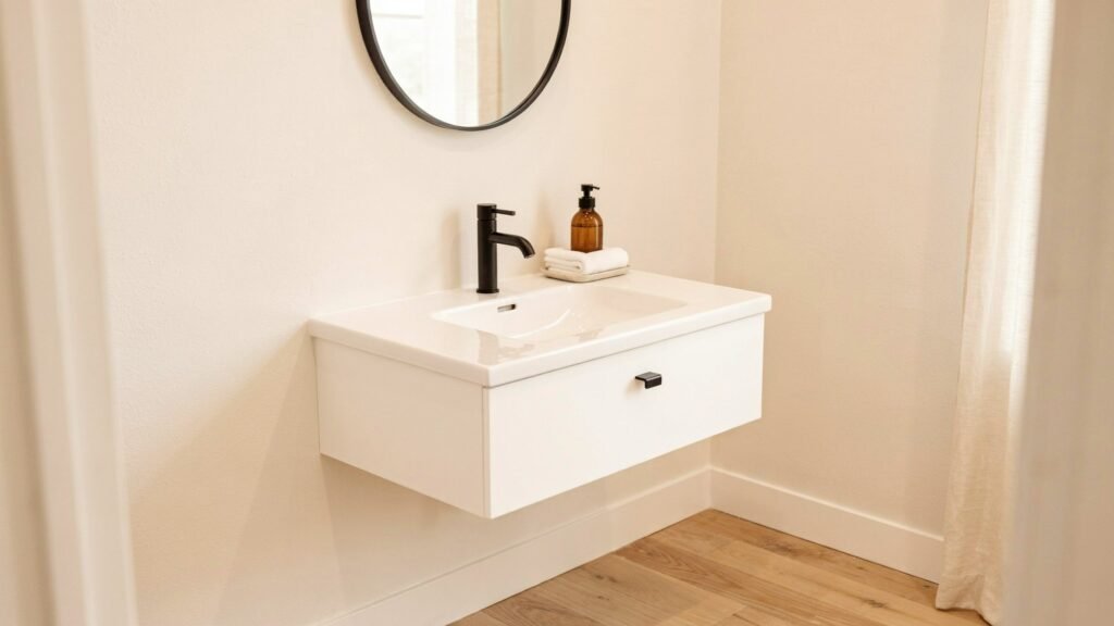 18 inch bathroom vanity