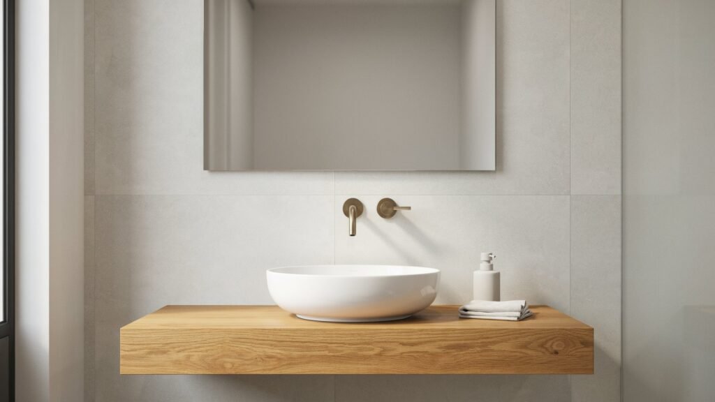 bathroom vanity with bowl sink