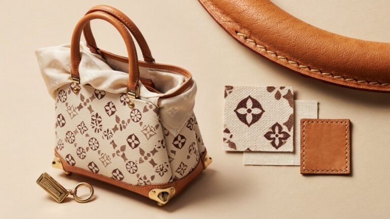 what are louis vuitton monogram bags made of