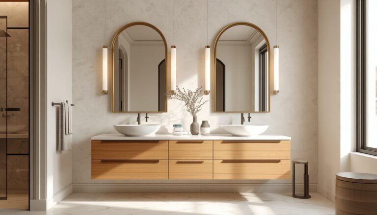 double sink bathroom vanity mirror ideas