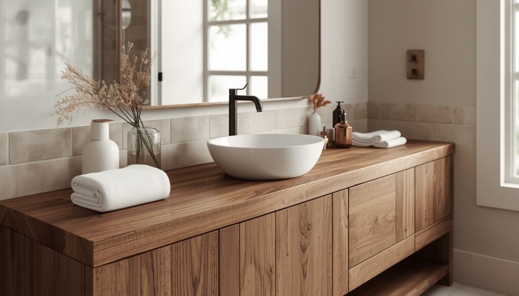 Butcher Block Bathroom Vanity